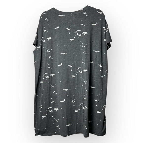 BP. Grey Splotch Long Short Sleeve Tee L - Picture 2 of 5